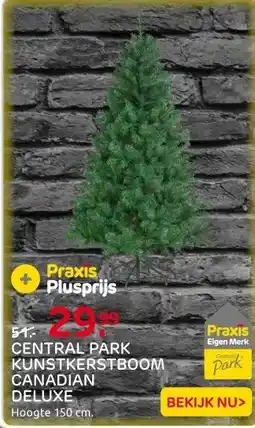 Praxis Central Park Kunstkerstboom Canadian aanbieding