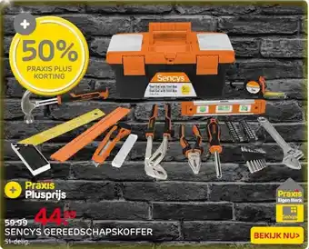Praxis Sencys gereedschapskist - 51-delig - aanbieding