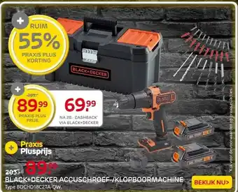 Praxis Black+Decker Klopboormachine aanbieding
