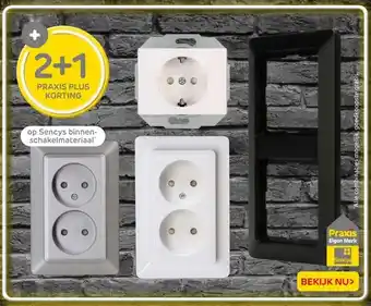 Praxis op Sencys binnen- schakelmateriaal aanbieding