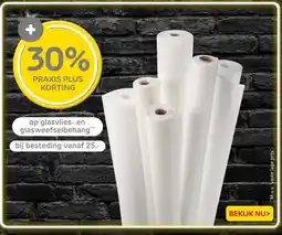 Praxis op glasvlies- en glasweefselbehang aanbieding