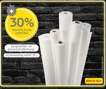 Praxis op glasvlies- en glasweefselbehang aanbieding