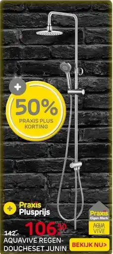 Praxis Aquavive Regendouche - Junin - Zilver aanbieding