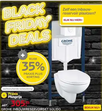 Praxis Grohe Solido Inbouwtoilet set met aanbieding