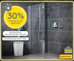 Praxis op AquaVive douchewanden Samos aanbieding