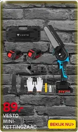 Praxis Vesto® Mini Kettingzaag – Draadloos Met aanbieding