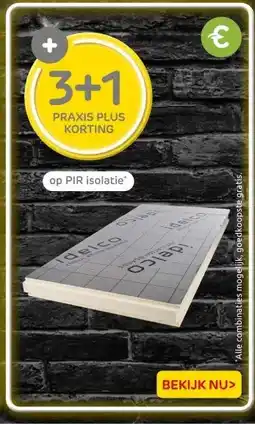 Praxis op PIR isolatie aanbieding