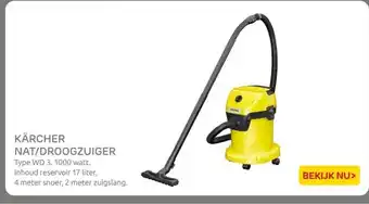 Praxis KÄRCHER NAT/DROOGZUIGER aanbieding