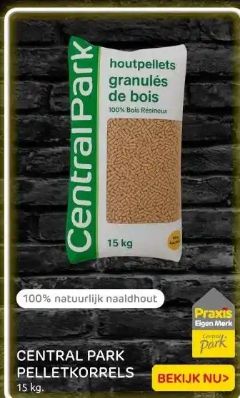 Praxis CENTRAL PARKPELLETKORRELS aanbieding