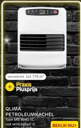 Praxis QLIMA PETROLEUMKACHEL aanbieding