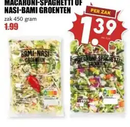MCD Supermarkt MACARONI-SPAGHETTI OF NASI-BAMI GROENTEN aanbieding