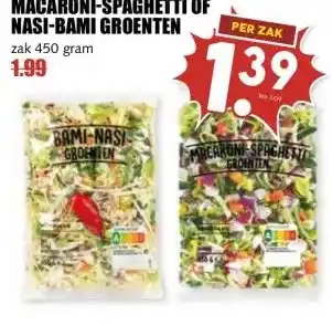 MCD Supermarkt MACARONI-SPAGHETTI OF NASI-BAMI GROENTEN aanbieding