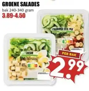 MCD Supermarkt GROENE SALADES aanbieding