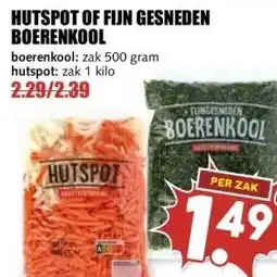 MCD Supermarkt HUTSPOT OF FIJN GESNEDEN BOERENKOOL aanbieding