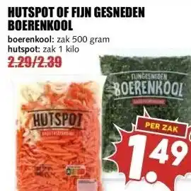 MCD Supermarkt HUTSPOT OF FIJN GESNEDEN BOERENKOOL aanbieding