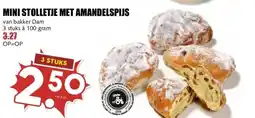 MCD Supermarkt MINI STOLLETJE MET AMANDELSPIJS aanbieding