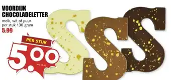 MCD Supermarkt VOORDIJK CHOCOLADELETTER aanbieding