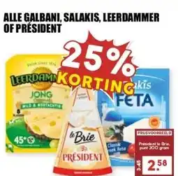 MCD Supermarkt ALLE GALBANI, SALAKIS, LEERDAMMER OF PRÉSIDENT aanbieding