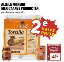 MCD Supermarkt ALLE LA MORENA MEXICAANSE PRODUCTEN aanbieding