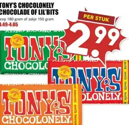 MCD Supermarkt TONY'S CHOCOLONELY CHOCOLADE OF LIL'BITS aanbieding