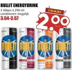 MCD Supermarkt BULLIT ENERGYDRINK aanbieding