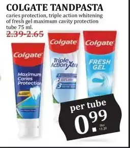 MCD Supermarkt COLGATE TANDPASTA aanbieding
