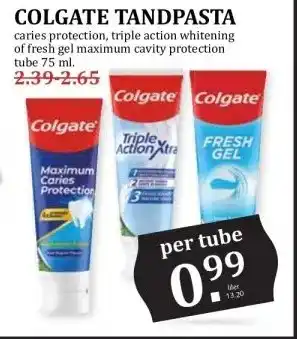 MCD Supermarkt COLGATE TANDPASTA aanbieding
