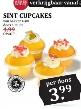 MCD Supermarkt SINT CUPCAKES aanbieding