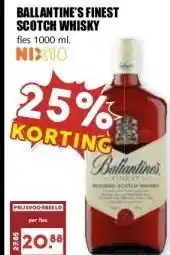 MCD Supermarkt BALLANTINE'S FINEST SCOTCH WHISKY aanbieding
