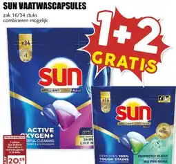 MCD Supermarkt SUN VAATWASCAPSULES aanbieding