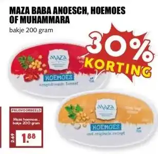 MCD Supermarkt MAZA BABA ANOESCH, HOEMOES OF MUHAMMARA aanbieding