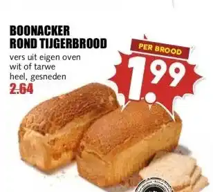 MCD Supermarkt BOONACKER ROND TIJGERBROOD aanbieding