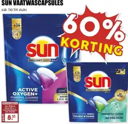 MCD Supermarkt SUN VAATWASCAPSULES aanbieding