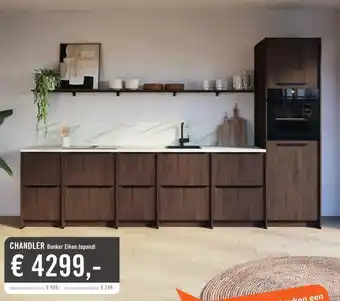 Keukendepot CHANDLER Donker Eiken Japandi aanbieding