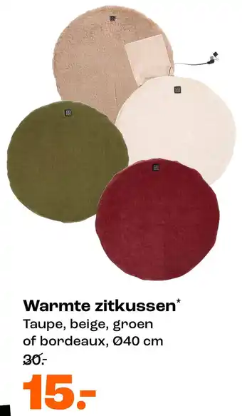 Kwantum Warmte zitkussen aanbieding
