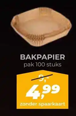 Coop BAKPAPIER aanbieding
