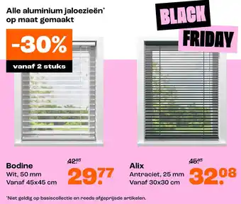 Kwantum Alle aluminium jaloezieën op maat gemaakt aanbieding
