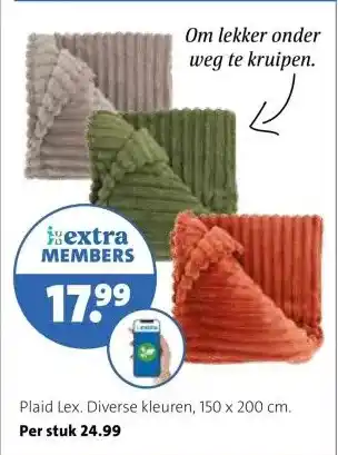 Intratuin Plaid Lex. aanbieding