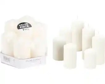 Hornbach Stompkaars wit H 15,5 cm 7 st aanbieding