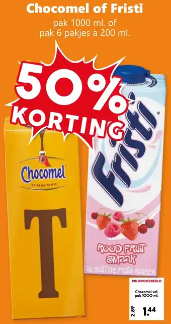 CoopCompact Chocomel of Fristi aanbieding