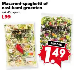 CoopCompact Macaroni-spaghetti of nasi-bami groenten aanbieding