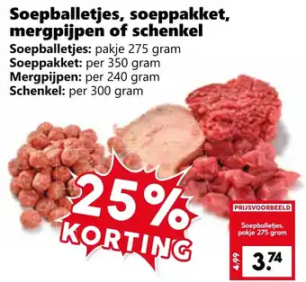 CoopCompact Soepballetjes, soeppakket, mergpijpen of schenkel aanbieding
