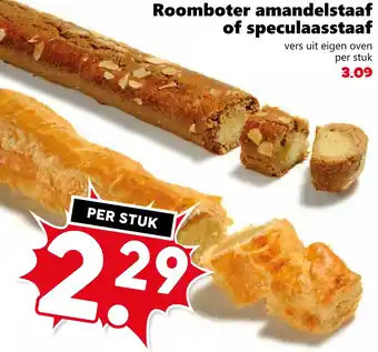 CoopCompact Roomboter amandelstaaf of speculaasstaaf aanbieding