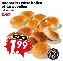 CoopCompact Boonacker witte bollen of tarwebollen aanbieding