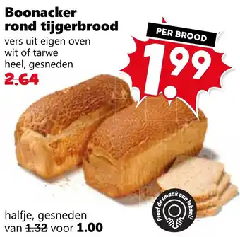 CoopCompact Boonacker rond tijgerbrood aanbieding