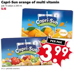 CoopCompact Capri-Sun orange of multi vitamin aanbieding