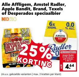 CoopCompact Alle Affligem, Amstel Radler, Apple Bandit, Brand, Texels of Desperados speciaalbier aanbieding