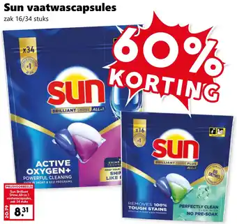CoopCompact Sun vaatwascapsules aanbieding