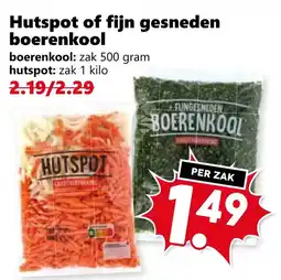 Coop Hutspot of fijn gesneden boerenkool aanbieding