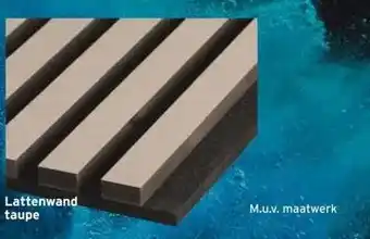 GAMMA Lattenwand taupe aanbieding